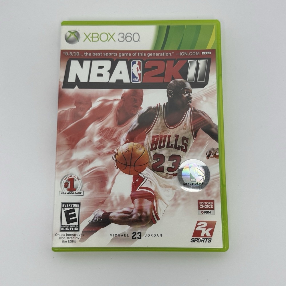 NBA 2K11 (Microsoft Xbox 360, 2010) Michael Jordan No Manual Tested Working
